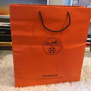 Large Hermes shopping bag